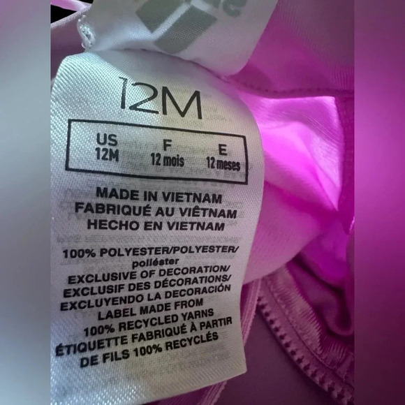 NWOT adidas girls Classic Tricot Track Set, Light Purple, 12 Months - Picture 4 of 6